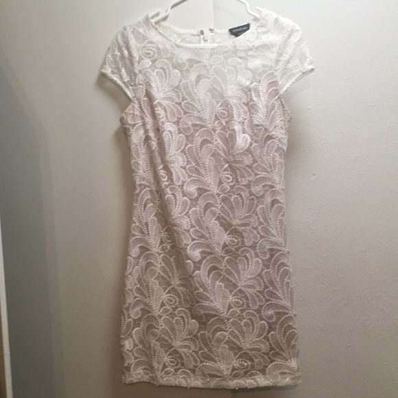 Bebé beaded cream mini dress - Picture 1 of 4